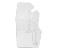 Happyyami Distributeur de Stickers Compartiments Réglable Acrylique Organisateur de Ruban Étiquettes Transparent pour Bureau et Maison Support Pratique pour Étiquettes Adhésives