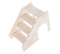 Happyyami Échelle Bois pour Hamster Et Petits Animaux Jouet De Grimpe Multifonctionnel pour Exercices Et Amusement Accessoire pour Cage De Chinchilla Cochon Gerbille Et Souris