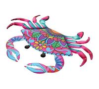 Happyyami En Crabeen Métalmurale Décorations De Bar Tiki Aimants Chose Carrelage Stickers Décoration Artisanale Support De Caisse Claire Côté Terrarium Hippocampe Art Mural Colorful Le Fer