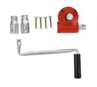 Happyyami Enrouleur Manuel de Film pour Serrage Jardin Agricole, Kit 4 Pièces Métal Rouge, Dispositif D'enroulement Réglable, Outil Ventilation et Entretien Serrage Extérieur