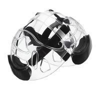 Happyyami Ensemble 2 Pièces Casque Multifonction Taekwondo Taille S, Protection Faciale Amovible Transparente, Casque de Lutte pour Adultes Adapté Entraînement Boxe et Arts Martiaux