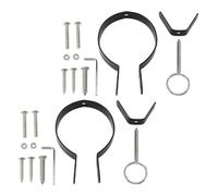 Happyyami Ensemble de 2 Supports en Fer Noir pour Jambon Espagnol, Accessoires Stables et Faciles à Nettoyer, Cuisine Professionnelle
