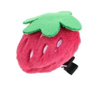 Happyyami épingle à cheveux fraise agrafe femme dessin animé Fille Accessoire mignon festival flou mode faire la fête coup de cheveux de fruits pince à cheveux en peluche Chiffon rose
