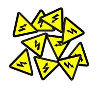 Happyyami Étiquettes tableau électrique autocollantes 50pcs en adhesive pour avertissement de tension dans maisons et bureaux