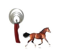 Happyyami Étrille à Ressort Pour Cheval Acier Inoxydable Avec Double Côté Et Tranchant