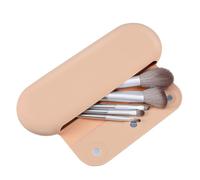 Happyyami Étui Porte-pinceaux de Maquillage en Silicone Petit Format Fermeture Magnétique pour Voyage Trousse Compacte de Rangement Cosmetic