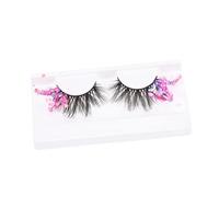 Happyyami Faux Cils Décoratifs Pailletés Extensions Fluorescentes Épaisses Maquillage Express Pour Soirées Et Sorties Adaptés à Toutes Formes D'yeux Femme