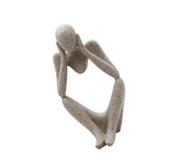 Happyyami Figurine Abstraite en Résine de Grès Unique Style pour Décoration Intérieure Moderne Bureau et Maison, Statue du Penseur Artistique pour Salon ou Chambre