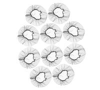 Happyyami Filets à Cheveux Jetables en Maille de Nylon 24 Pouces Noir, Filet à Cheveux Respirant et Flexible pour Restauration et Usage Professionnel, Lot de 100 Unités