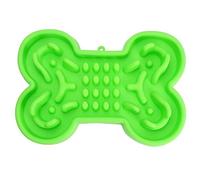 Happyyami Gamelle Antidérapante Silicone pour Chiens Bol De Nourriture Lente Forme De Vert Grand Évite Le Débordement Et Favorise Un Alimentation Sain