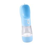 Happyyami Gourde Portable pour Animaux De Compagnie Distributeur Eau Nourriture Léger pour Chiens Et Chats Bleu Pratique pour Randonnées Et Voyages
