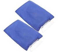 Happyyami Grattoir à Glace pour Voiture 2 Pièces Manche Abs et Moufles Élastiques, Outil de Déneigement Pratique pour Pare-Brise en Hiver, Protège l'eau Neige