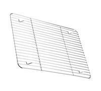Happyyami Grille de cuisson en acier inoxydable - 23 x 17 cm - Petite grille de refroidissement et insert de cuisson à vapeur - Revêtement anti-adhésif pour four et friteuse à air chaud