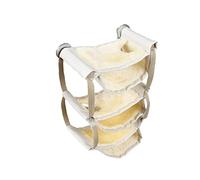 Happyyami Hamac Chaud pour Animaux De Compagnie Hamac Cage Hamster Tapis De Lit Lapin Hamac pour Animaux De Compagnie Multicouche Hamac en Peluche Spoosie Hamac Cacatoès Hamacs Yellow Bambou