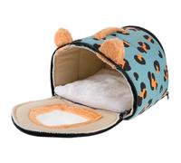 Happyyami Hamster Bed Hideout Douillet pour Petits Animaux Maison Chaleureuse pour Hamsters Et Rongeurs Abri Confortable pour Hiver