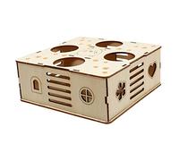 Happyyami Hamster Maze Tunnel Bois Jeu Interactif pour Petits Animaux Jouet Puzzle Labyrinthe Amusant pour Hamsters Et Gerbils Tunnel De Jeu Santé Et Activité Physique