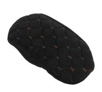 Happyyami Housse de Siège Coussin de Siège de Moto Antidérapant pour Scooter Électrique et Vélo en Peluche Noire pour Balades Hivernales par Froid