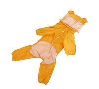 Happyyami Imperméable pour Animaux De Compagnie Toison Abeille Imperméable pour Chien Couverture Complète Veste Rafraîchissante pour Chien Imperméable pour Chien Chiffon Yellow