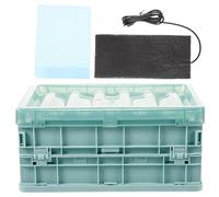Happyyami Incubateur pour Perroquets Réutilisable Boîte d'Incubation Plastique et Coussin Chauffant, Adapté pour Élever des Oisillons la Maison