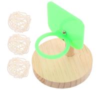 Happyyami Jouet pour Perroquet Panier d'Entraînement Jouet Interactif en Plastique et Fourniture pour Oiseaux de Compagnie pour L'Intelligence des Perroquets