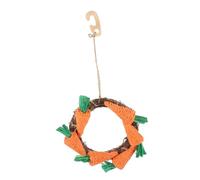 Happyyami Jouets à mâcher pour Animaux de Compagnie pour Chien Guinée Lapin Lapins Ennui hamac friandises pour Cochon d'Inde farci de Lapin intéressant Chinchilla Cercle de rotin