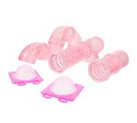 Happyyami Jouets Tunnel pour Animaux de Compagnie en Plastique Rose, Labyrinthe à Monter Soi-même pour Hamster, Accessoires DIY Solides pour Cage à Hamster