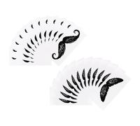 Happyyami Kit de Cire pour Moustache et Nez en Pp Noir, Simple D'utilisation et Pratique, Petit Protège-moustaches pour Épilation et Entretien Barbe