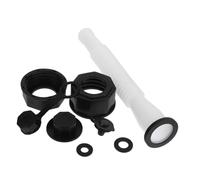 Happyyami Kit de Remplacement Buse de Canette Blanche Écrou Antidérapant Fileté en PE pour Bouteille de Gaz Barbecue Accessoires Voiture Extérieur