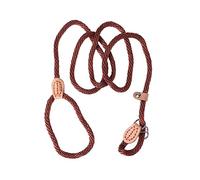 Happyyami Laisse de Dressage pour Chien en Nylon avec Boucle en Métal Réglable pour Plus de Confort Café