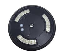 Happyyami Lampe Solaire pour Mât De Drapeau LED Éclairage Extérieur Pratique Et Économe Énergie