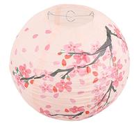 Happyyami Lanterne en papier japonaise Fleurs de Cerisier Lanternes en papier Style oriental chinois Lanterne suspendue pour ombre lumineuse Restaurant Fête de mariage Décoration intérieure 30