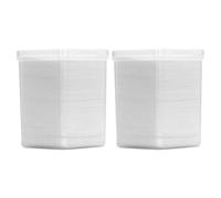 Happyyami Lingettes Nettoyantes Blancs, 2 Boîtes de 200 Pièces en Tissus Non Tissés Efficaces pour Nettoyage et Prévention des Bouchons pour Colle Extension Cils en Salon de Beauté