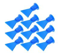 Happyyami Lot de 10 embouts de la buse à colle pour panneaux en plastique bleu, application précise grâce à leur bec ondulé et leur filetage de 14,5 mm, compatible avec la plupart des