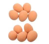 Happyyami Lot de 10 Jouets en Caoutchouc pour Chiens Œufs Rebondissants pour Petits Chiens Jouets Interactifs sans Danger pour La La Dentition des Chiots