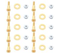 Happyyami Lot de 10 vis pour tondeuse à cheveux : tige de réglage, vis de fixation, écrous et joints compatibles avec 1919, 8504, 8148 et 8591 - Garantit stabilité et précision de coupe.