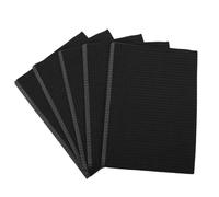 Happyyami Lot de 125 Nappes Jetables pour Nail Art, Tapis de Manucure Noir, Absorbant et Imperméable, pour Salons de Beauté et Pédicure, Protection Hygiénique du Bureau