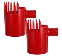 Happyyami Lot de 2 cueilleurs de Baies en Plastique, cueilleur de myrtilles, Peigne, Outil de cueillette de Fruits pour la récolte de Petits Fruits comme Les myrtilles et Les dattes, Rouge