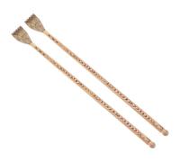 Happyyami Lot de 2 Gratte Dos en Bois de Poulet, Outil de Relaxation par Chatouilles du Dos, Finition Soignée et Sûre, pour Adultes et Garçon et Filles