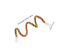 Happyyami Lot de 2 Perchoirs en Coton pour Perroquets et Aras, Corde Résistante à Mâcher, Flexible et Adaptée pour Grimper et Se Tenir Debout en Cage