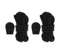 Happyyami Lot de 2 Sangles de Connexion pour Paddle : Corde élastique avec Boucles antidérapantes, Laisse de Surf de 5 mm pour Paddle, Kayak et Surf