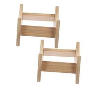 Happyyami Lot De 2 Supports De Fûts De Bière En Bois : Présentoir Pour Distributeur De Boissons, Support Pour Seau À Boissons, Base En Bois Pour Pichets À Vin, Canettes D'eau Et