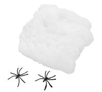 Happyyami Lot De 2 Toiles D'araignée Phosphorescentes pour Halloween, Extensibles Et Effrayantes, avec Araignées, pour en Intérieur Et en Extérieur, pour Fenêtres,