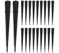 Happyyami Lot de 20 barrettes à cheveux en forme de bec de canard : pinces en métal noir - Barrettes à cheveux en forme de bec de canard pour femme, idéales pour les fêtes, les mariages, les