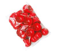 Happyyami Lot de 25 boules de loterie en plastique sans numéro Rouge 40 mm