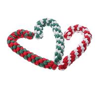 Happyyami Lot De 3 Jouets Interactifs en Corde pour Chien pour Mâcher Et Soigner Les Molaires pour Chiots Et Chats