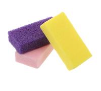 Happyyami Lot de 3 pierres ponces pour les pieds : éliminateur de callosités, exfoliant double face pour pédicure, lime pour peaux mortes, lisseur de talons, indispensable pour la salle de bain