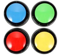 Happyyami Lot de 4 Boutons Parlants pour Chien en Abs, Robustes Lecture Sonore Amplifiée, pour Communication et Dressage en Bureau Plaisanter Couleur Aléatoire