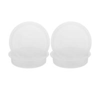 Happyyami Lot de 4 mangeoires à Oiseaux en Plastique pour Oiseaux, mangeoire à, Abreuvoir, Plateau d'alimentation pour chardonneret, Oriole, 18 x 18 cm, Blanc