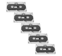 Happyyami Lot de 5 Cassettes d'enregistrement Audio : Cassettes Vierges de 45 Minutes enregistrables pour la Parole, la Musique et Un Enregistrement sonore Clair