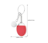 Happyyami Lot de 5 Porte-clés de Tennis de Table - Mini-Balle de Tennis de Table, Raquette de -Pong, pour Les Amateurs de Sport, Les, la Famille, Noël, Le Nouvel an, Un Anniversaire, Un Souvenir